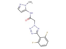 2-[5-(2,6-difluorophenyl)-2H-tetrazol-2-yl]-N-(1-methyl-1H-pyrazol-5-yl)acetamide