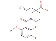 3-allyl-1-(2,3-difluoro-6-methoxybenzoyl)piperidine-3-carboxylic acid