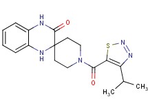 1-[(4-isopropyl-1,2,3-thiadiazol-5-yl)carbonyl]-1',4'-dihydro-3'H-spiro[piperidine-4,2'-quinoxalin]-3'-one