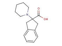 2-(1-piperidinyl)-2-indanecarboxylic acid