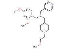 (2,4-dimethoxybenzyl){[1-(2-methoxyethyl)-4-piperidinyl]methyl}(4-pyridinylmethyl)amine