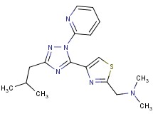 1-[4-(3-isobutyl-1-pyridin-2-yl-1H-1,2,4-triazol-5-yl)-1,3-thiazol-2-yl]-N,N-dimethylmethanamine