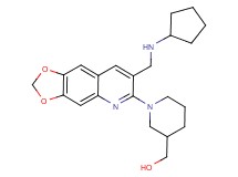 (1-{7-[(cyclopentylamino)methyl][1,3]dioxolo[4,5-g]quinolin-6-yl}-3-piperidinyl)methanol