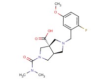 (3aS*,6aS*)-2-[(dimethylamino)carbonyl]-5-(2-fluoro-5-methoxybenzyl)hexahydropyrrolo[3,4-c]pyrrole-3a(1H)-carboxylic acid