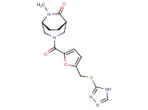 (1S*,5R*)-6-methyl-3-{5-[(4H-1,2,4-triazol-3-ylthio)methyl]-2-furoyl}-3,6-diazabicyclo[3.2.2]nonan-7-one