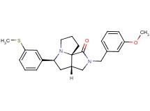 (3aS*,5S*,9aS*)-2-(3-methoxybenzyl)-5-[3-(methylthio)phenyl]hexahydro-7H-pyrrolo[3,4-g]pyrrolizin-1(2H)-one