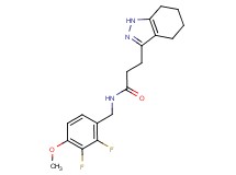 N-(2,3-difluoro-4-methoxybenzyl)-3-(4,5,6,7-tetrahydro-1H-indazol-3-yl)propanamide