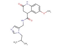 N-[(1-isobutyl-1H-imidazol-5-yl)methyl]-6-methoxy-2-oxo-1,2,3,4-tetrahydro-4-quinolinecarboxamide