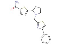 5-{1-[(4-phenyl-1,3-thiazol-2-yl)methyl]-2-pyrrolidinyl}-2-thiophenecarboxamide