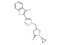 4-{[4-(3-chloro-1-benzothien-2-yl)-1H-1,2,3-triazol-1-yl]methyl}-1-cyclopropylpyrrolidin-2-one