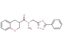 N-methyl-N-[(5-phenyl-1,3,4-oxadiazol-2-yl)methyl]chromane-3-carboxamide