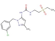 N-[1-(3-chlorobenzyl)-3-methyl-1H-pyrazol-5-yl]-N'-[2-(ethylsulfonyl)ethyl]urea