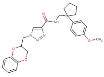 1-(2,3-dihydro-1,4-benzodioxin-2-ylmethyl)-N-{[1-(4-methoxyphenyl)cyclopentyl]methyl}-1H-1,2,3-triazole-4-carboxamide