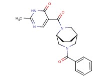 5-{[(1S*,5R*)-3-benzoyl-3,6-diazabicyclo[3.2.2]non-6-yl]carbonyl}-2-methyl-4(3H)-pyrimidinone