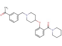 1-[3-({4-[2-(1-piperidinylcarbonyl)phenoxy]-1-piperidinyl}methyl)phenyl]ethanone