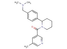 N,N-dimethyl-1-(4-{1-[(5-methyl-3-pyridinyl)carbonyl]-2-piperidinyl}phenyl)methanamine