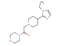 4-{[4-(1-ethyl-1H-imidazol-2-yl)-1-piperidinyl]acetyl}morpholine