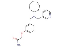 2-(3-{[cycloheptyl(pyridin-3-ylmethyl)amino]methyl}phenoxy)acetamide
