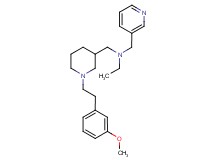 N-({1-[2-(3-methoxyphenyl)ethyl]-3-piperidinyl}methyl)-N-(3-pyridinylmethyl)ethanamine