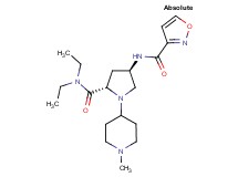 (4R)-N,N-diethyl-4-[(isoxazol-3-ylcarbonyl)amino]-1-(1-methylpiperidin-4-yl)-L-prolinamide