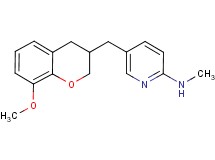 5-[(8-methoxy-3,4-dihydro-2H-chromen-3-yl)methyl]-N-methylpyridin-2-amine