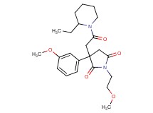3-[2-(2-ethyl-1-piperidinyl)-2-oxoethyl]-1-(2-methoxyethyl)-3-(3-methoxyphenyl)-2,5-pyrrolidinedione