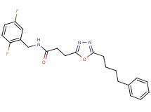 N-(2,5-difluorobenzyl)-3-[5-(4-phenylbutyl)-1,3,4-oxadiazol-2-yl]propanamide