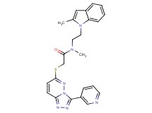 N-methyl-N-[2-(2-methyl-1H-indol-1-yl)ethyl]-2-{[3-(3-pyridinyl)[1,2,4]triazolo[4,3-b]pyridazin-6-yl]thio}acetamide