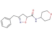 3-benzyl-N-(tetrahydro-2H-pyran-4-yl)-4,5-dihydro-5-isoxazolecarboxamide