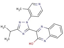 3-[3-isopropyl-1-(3-methyl-4-pyridinyl)-1H-1,2,4-triazol-5-yl]-2-quinoxalinol