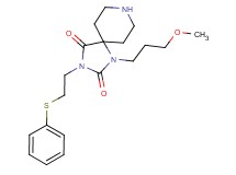 1-(3-methoxypropyl)-3-[2-(phenylthio)ethyl]-1,3,8-triazaspiro[4.5]decane-2,4-dione