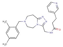 N-{[7-(2,4-dimethylbenzyl)-6,7,8,9-tetrahydro-5H-[1,2,4]triazolo[4,3-d][1,4]diazepin-3-yl]methyl}-3-(3-pyridinyl)propanamide
