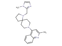 2-methyl-4-{1-[(1-methyl-1H-imidazol-2-yl)methyl]-1,8-diazaspiro[4.5]dec-8-yl}quinoline