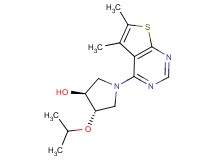 (3S*,4S*)-1-(5,6-dimethylthieno[2,3-d]pyrimidin-4-yl)-4-isopropoxypyrrolidin-3-ol