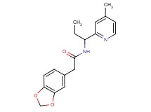 2-(1,3-benzodioxol-5-yl)-N-[1-(4-methylpyridin-2-yl)propyl]acetamide