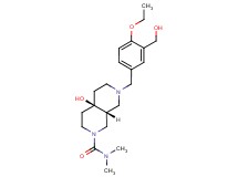 (4aR*,8aR*)-7-[4-ethoxy-3-(hydroxymethyl)benzyl]-4a-hydroxy-N,N-dimethyloctahydro-2,7-naphthyridine-2(1H)-carboxamide