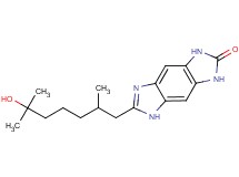 6-(6-hydroxy-2,6-dimethylheptyl)-3,5-dihydroimidazo[4,5-f]benzimidazol-2(1H)-one