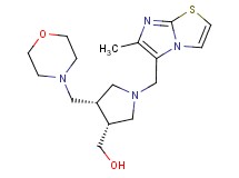 [(3R*,4S*)-1-[(6-methylimidazo[2,1-b][1,3]thiazol-5-yl)methyl]-4-(morpholin-4-ylmethyl)pyrrolidin-3-yl]methanol