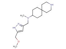N-{[5-(methoxymethyl)-1H-pyrazol-3-yl]methyl}-N-methyl-3-azaspiro[5.5]undecan-9-amine