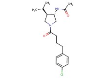N-{(3S*,4R*)-1-[4-(4-chlorophenyl)butanoyl]-4-isopropyl-3-pyrrolidinyl}acetamide