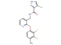 4-chloro-N-{[2-(2,3-difluoro-4-methylphenoxy)pyridin-3-yl]methyl}-1H-pyrazole-3-carboxamide