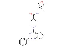 N-[(3-methyl-3-oxetanyl)methyl]-1-(2-phenyl-6,7-dihydro-5H-cyclopenta[d]pyrimidin-4-yl)-4-piperidinecarboxamide