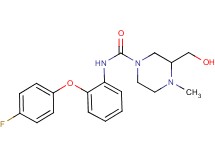 N-[2-(4-fluorophenoxy)phenyl]-3-(hydroxymethyl)-4-methylpiperazine-1-carboxamide