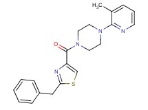 1-[(2-benzyl-1,3-thiazol-4-yl)carbonyl]-4-(3-methyl-2-pyridinyl)piperazine