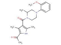 1-(4-{[4-(2-methoxyphenyl)-2-methyl-1-piperazinyl]carbonyl}-3,5-dimethyl-1H-pyrrol-2-yl)ethanone