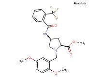 methyl (4S)-1-(2,5-dimethoxybenzyl)-4-{[2-(trifluoromethyl)benzoyl]amino}-L-prolinate