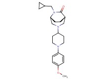 (1S*,5R*)-6-(cyclopropylmethyl)-3-[1-(4-methoxyphenyl)piperidin-4-yl]-3,6-diazabicyclo[3.2.2]nonan-7-one