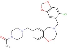 7-[(4-acetyl-1-piperazinyl)methyl]-4-[(6-chloro-1,3-benzodioxol-5-yl)methyl]-2,3,4,5-tetrahydro-1,4-benzoxazepine