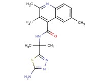 N-[1-(5-amino-1,3,4-thiadiazol-2-yl)-1-methylethyl]-2,3,6-trimethyl-4-quinolinecarboxamide