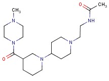 N-(2-{3-[(4-methylpiperazin-1-yl)carbonyl]-1,4'-bipiperidin-1'-yl}ethyl)acetamide